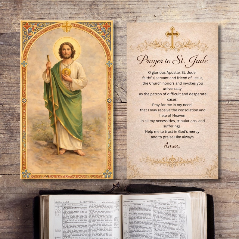 Saint Jude – Apostle of Hope Prayer Card | Printable Catholic Prayer ...