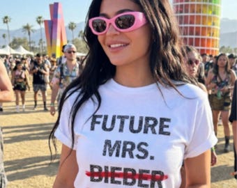 Maglietta "futura signora Bieber al Coachella"