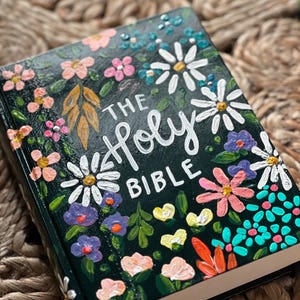 Mixed Floral Painted Bible