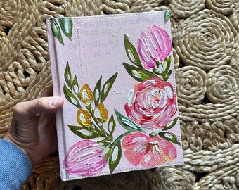 Flowery Custom Bible Christian Girl Aesthetic