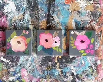 Set of 3 mini canvases
