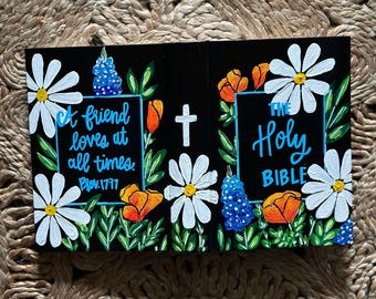 A Friend Verse Painted Bible