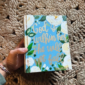 Painted Bible Custom Bible Hand Painted Name Personalized