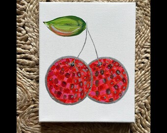 Cherry Cute Fun Disco Artwork Funky Dance Party