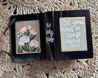 Custom Painted Bible Scripture Verse