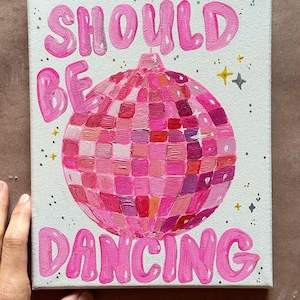 Dancing Fun Disco Ball Painting Keep Dancing