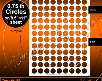 instant download 1 inch circles with cigar band template 173 etsy