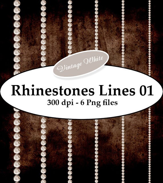 INSTANT DOWNLOAD - Brilliant Rhinestones 01 vintage Png Digital Decor…