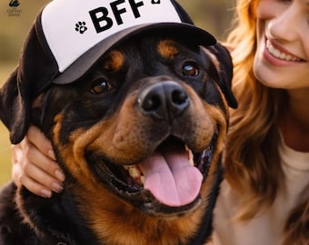 Dog Trucker Hat, Patented FURFECT FIT System, Sun Protection, Dog Lover Gift