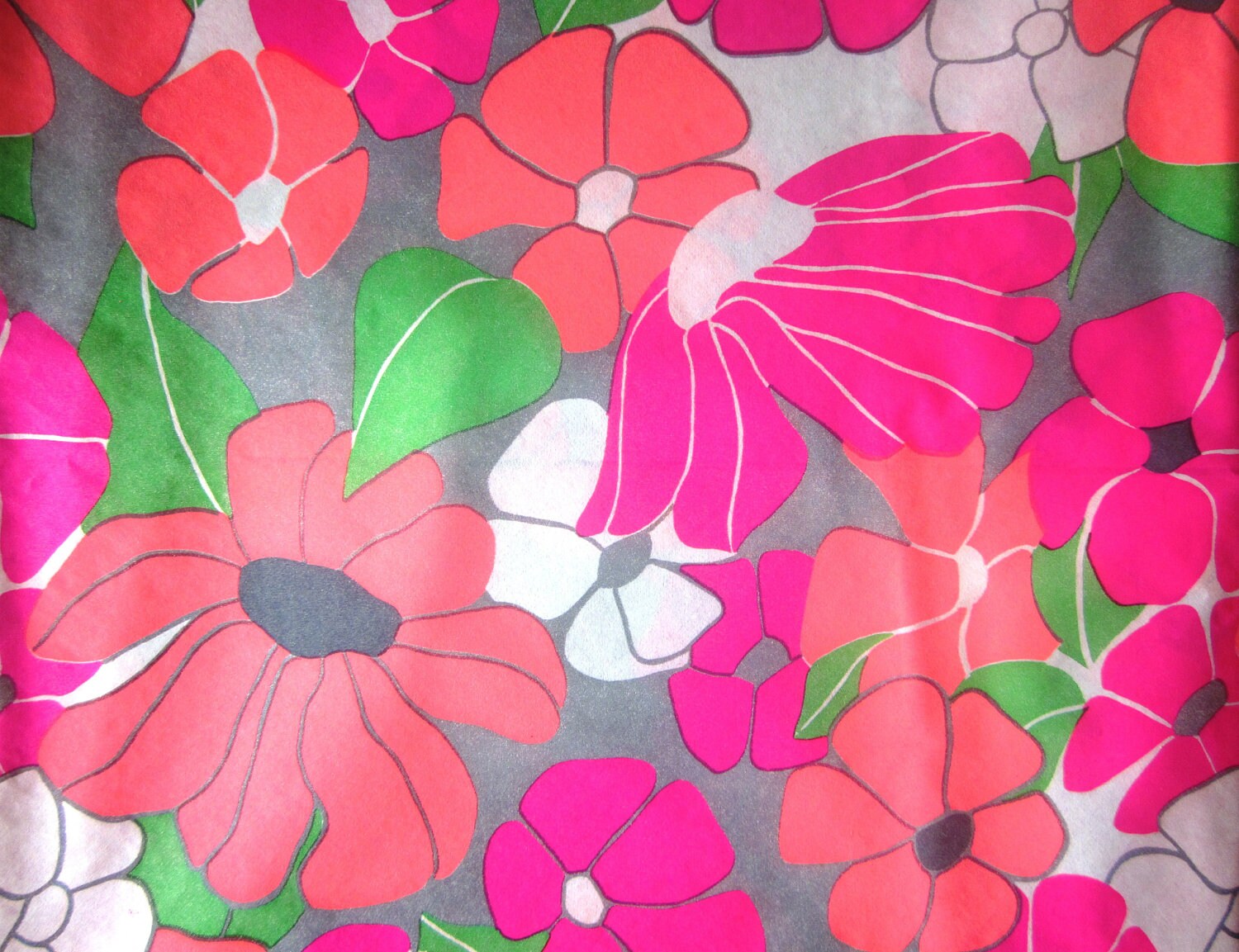 Vintage Wrapping Paper Flower Flow Full Sheet Gift Wrap Etsy