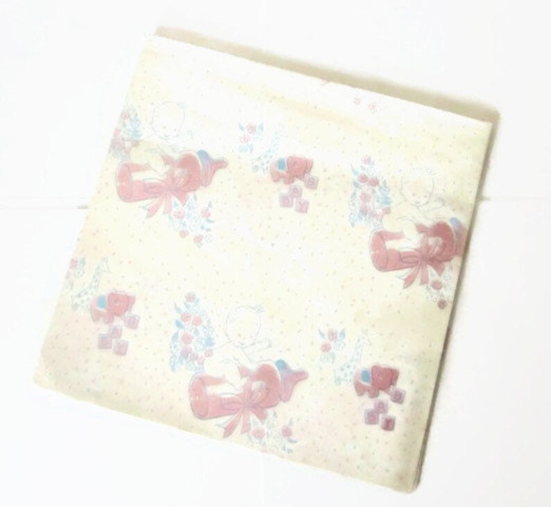 Vintage Wrapping Paper Baby Bottle Rocket Gift Wrap Etsy