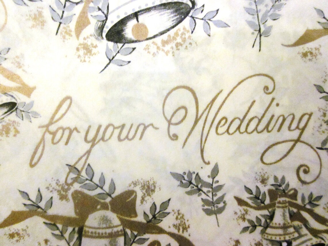 Vintage Wrapping Paper for Your Wedding Full Sheet Etsy