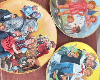 Danbury Mint Shirley Temple Classics Plate Set of 3 Vintage Collector Plates 1980s