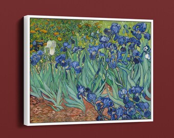 Van Goghs Irises Beautiful Floral Home Decor, Van Gogh Floral Poster