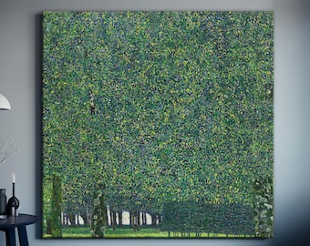 Gustav Klimt The Park,  Klimt Green Trees Canvas or Poster Print