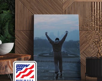 Lienzo decorativo de la película Rocky, impresión minimalista enmarcada de la mejor película de Rocky