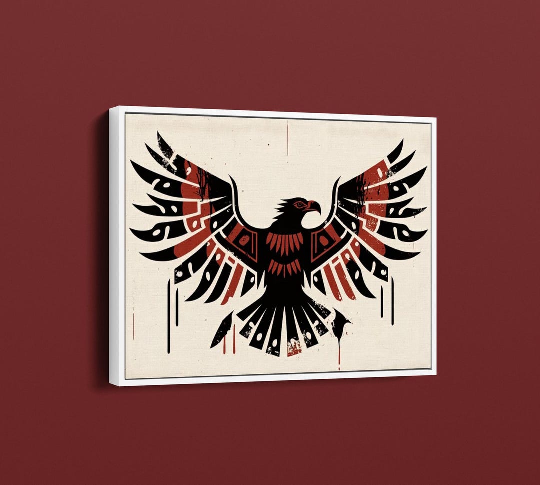 Pacific Northwest Canvas Art Print, Native American, Haida Tribal Art ...