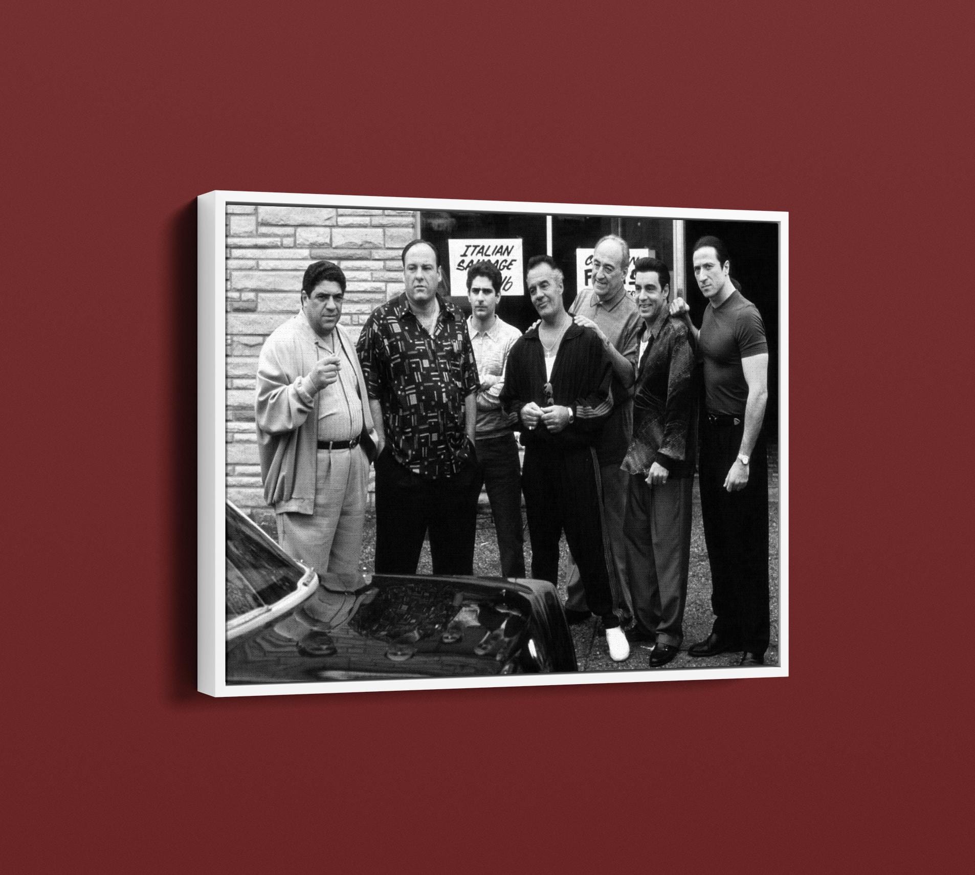 Tony Poster The Sopranos Premium Canvas Art Print | Tony Soprano HBO Movies & TV ...