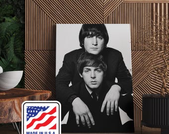 John Lennon Paul McCartney Photo Canvas Wall Art, John Lennon Paul McCartney Framed Print