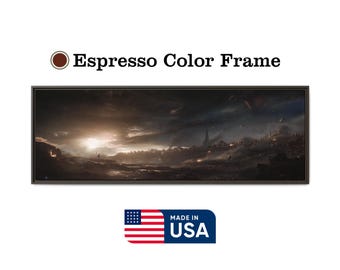 Arte de pared en lienzo del ejército de Capitán América vs. Thanos de Avengers Endgame