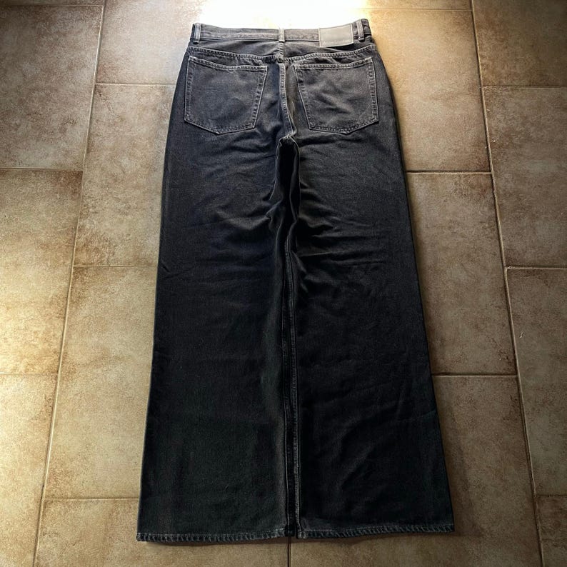 Acne Studios 2021M Regular Fit Baggy Wide-leg Jeans Vintage Black size 34 image 2