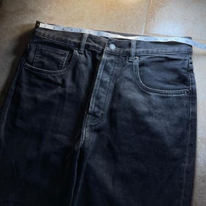 Acne Studios 2021M Regular Fit Baggy Wide-leg Jeans Vintage Black size 34 image 6