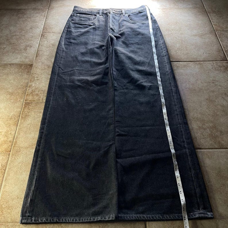 Acne Studios 2021M Regular Fit Baggy Wide-leg Jeans Vintage Black size 34 image 7