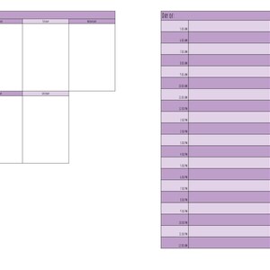 Undated M/W/D Planner - Sunday Start - Purple