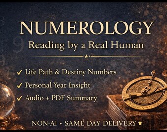Non-AI Numerology Reading | Life Path & Destiny Numbers | Real Human Insight (Audio + PDF)