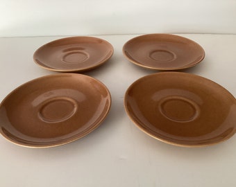 Vintage MCM Russell Wright nutmeg saucers Steubenville Iroquois USA