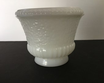 Vintage milk glass pedestal vase Inarco USA