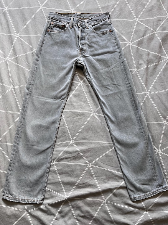 Levi's 501XX Men's Jeans W29 L32 – Made in USA 1999 – Gray Denim