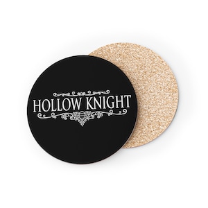 Hollow Knight Coasters Set, Gaming Drink Mats, Video Game Coasters, Hollow Knight Fan Gift, Cork Coasters, Beverage Coasters