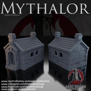 Dwarf House - Tabletop RPG terrain house - Dark Realms Forge