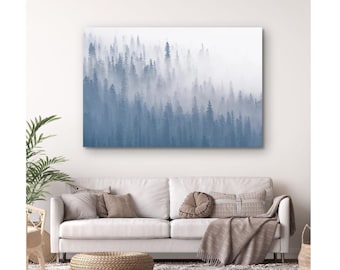 Misty Forest Photo, Glacier National Park Wall Art