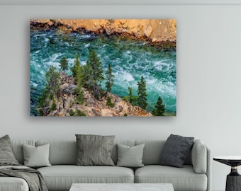 Yellowstone River Rapids Photo, Montana Landscape Art