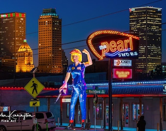Tulsa Rosie the Riveter No. 1, Route 66 Wall Art