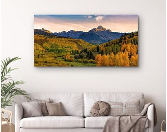 Fall Color at Mount Sneffels Wall Art, Colorado Aspen Photo