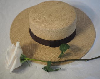 Ankara Print Palm Cordobès Hat Palma Cordobés HAT, With Leather Accessory Decoration - Etsy main image 3
