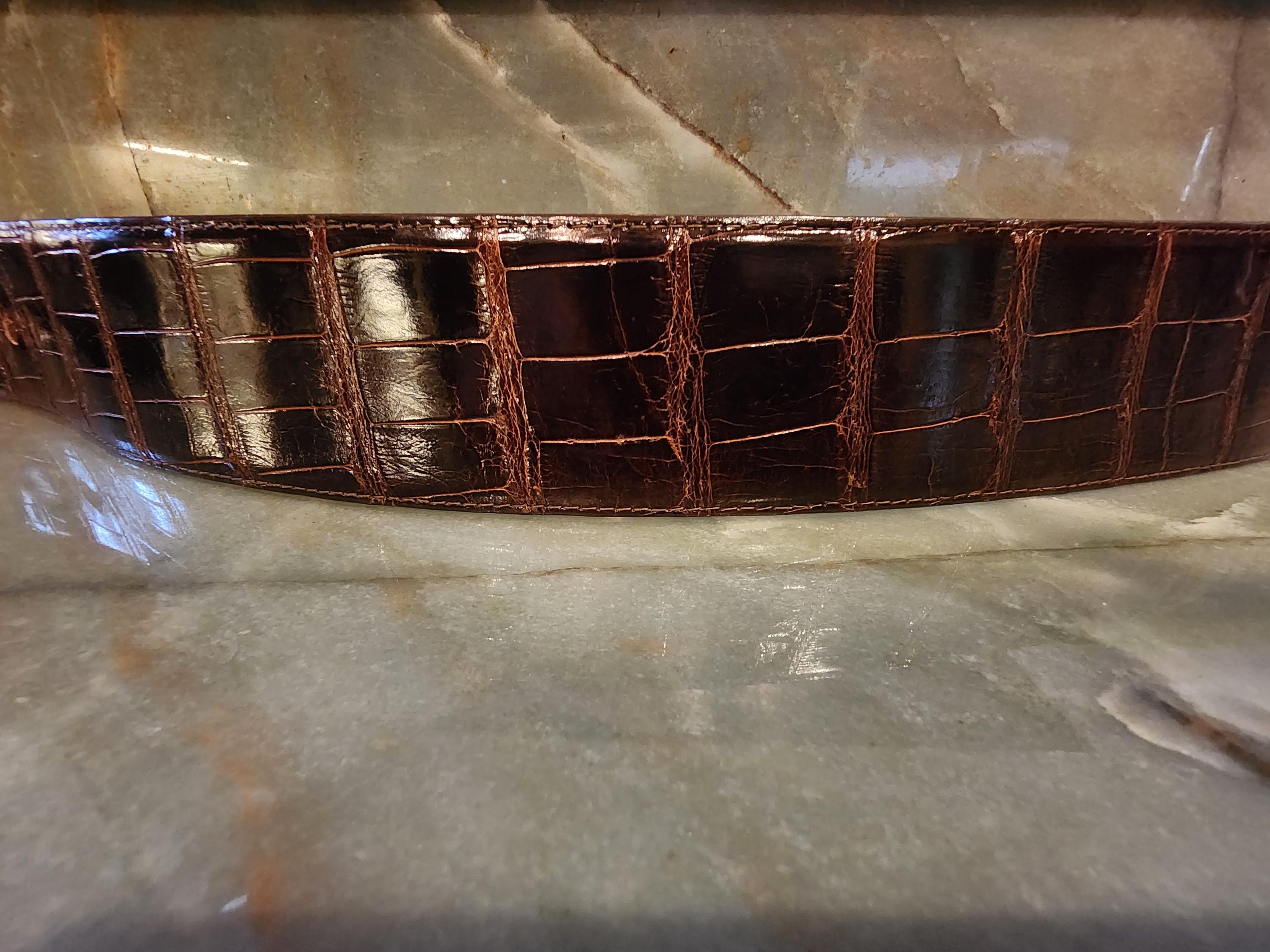 Patricia Von Musulin Alligator Belts With Sterling Silver  display picture 3