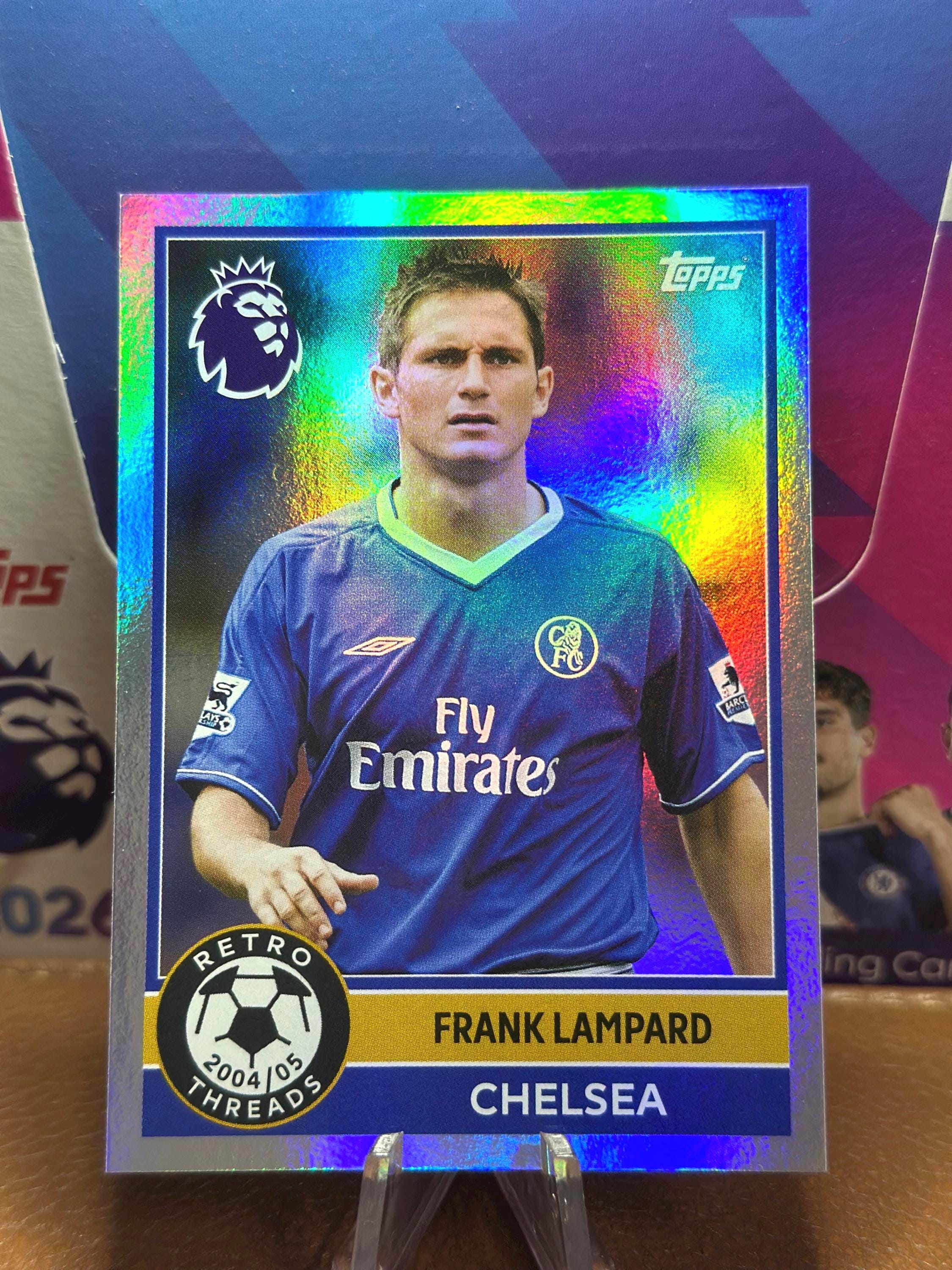 Frank Lampard Retro Threads Soccer Card - Topps Premier League