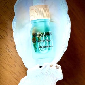 Aceite facial de tanaceto azul, sérum facial orgánico / Cuidado vegano, reparación natural de la barrera cutánea Travel Size (0.2 oz)