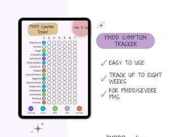 PMDD/Severe PMS Menstrual Cycle Symptom Tracker