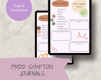 Guided Journal for PMDD/Severe PMS Symptoms - Mental & Physical Symptoms
