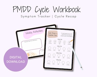 PMDD/Severe PMS Menstrual Cycle Workbook & Journal