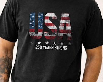 USA 250th Anniversary Patriotic T-shirt | 250 Years Independence Celebration
