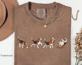 Beagle Comfort Color Shirt T-Shirt | Beagle Dog Graphic Tee, Beagle Mom Shirt, Gift