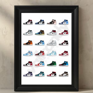 Zapatillas deportivas AJ1, estilo de vida, hypebeast, moda, impresión de pared