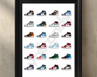 AJ1 Sneaker Sneaker Lifestyle Hypebeast Fashion Wandprint