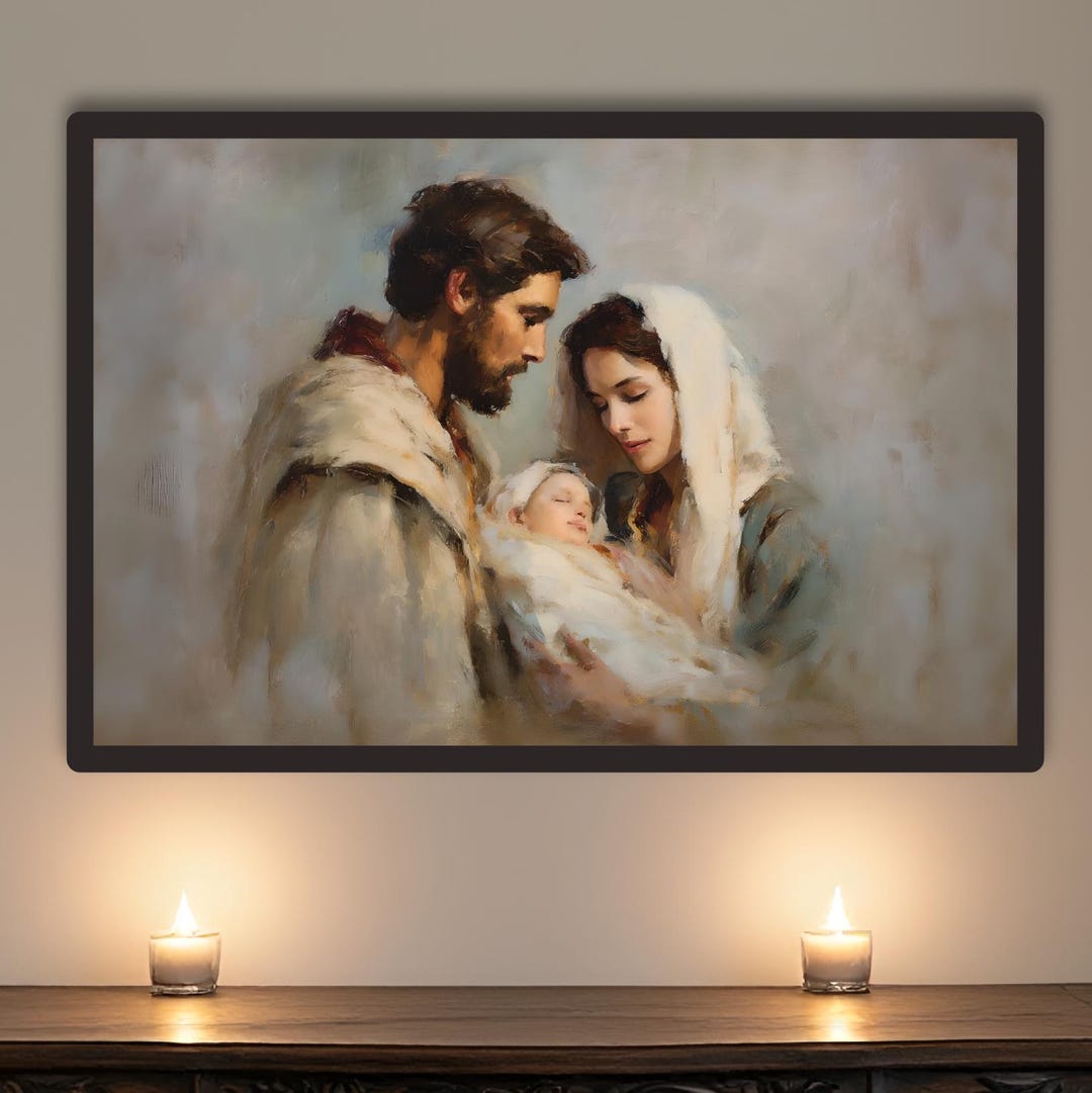 Holy Family Art Print, Catholic Home Decor (digital Download) - Etsy